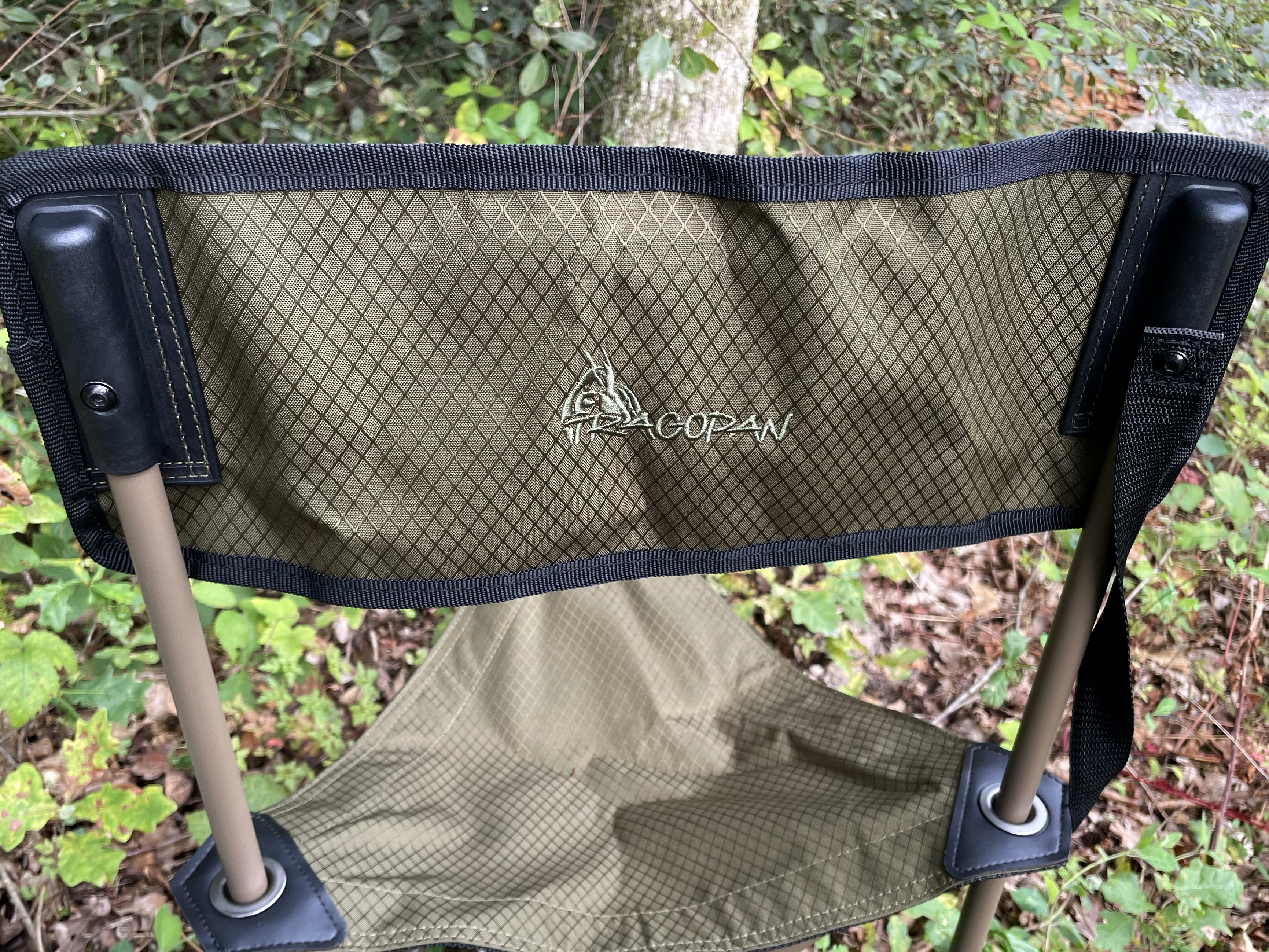 Tragopan Quail - sedia con schienale per tenda mimetica (compatta e ultraleggera)