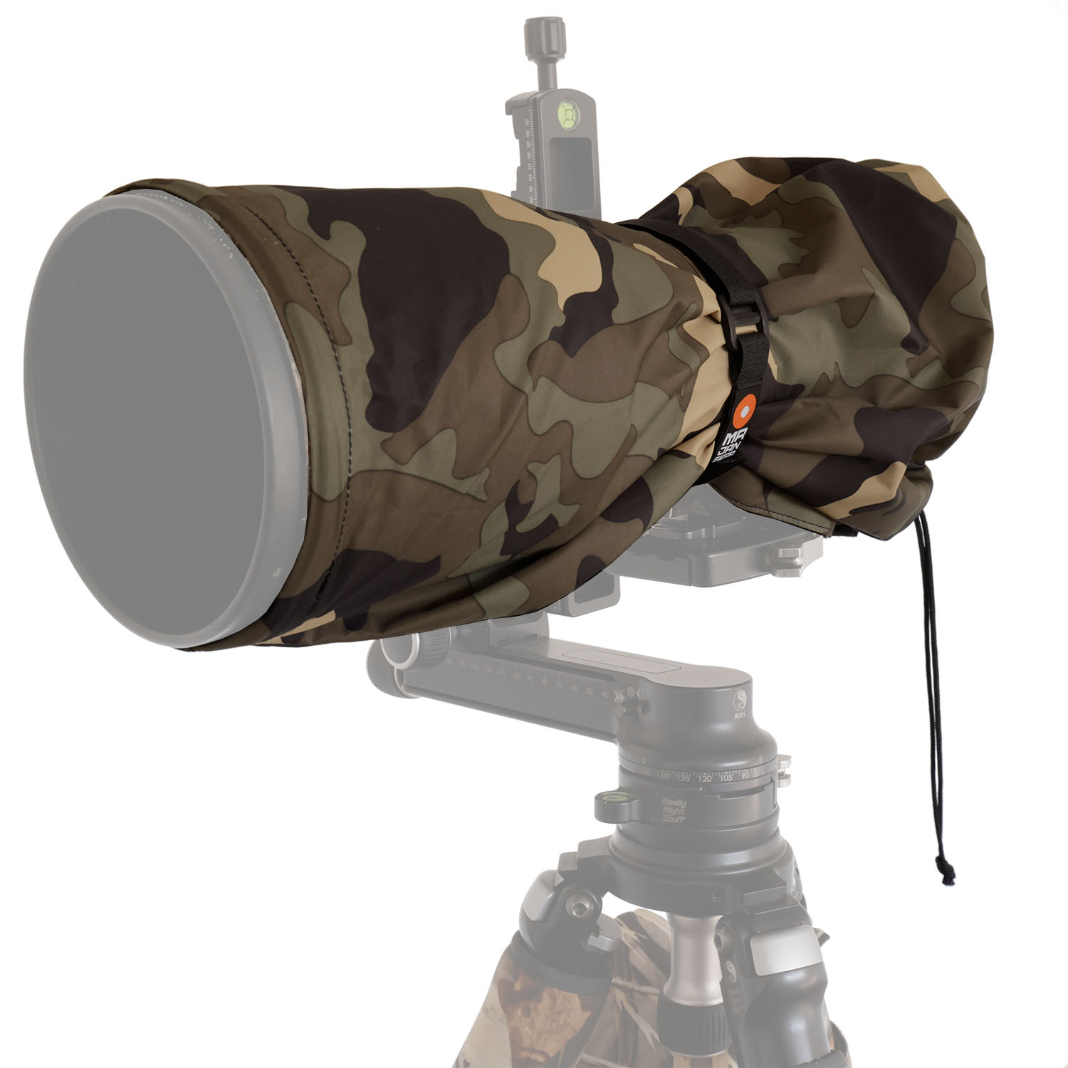 MR JAN GEAR Showercap Regenschutz für Kamera & Objektiv Camouflage - ⌀ 14 cm,  Länge 52 cm - Farbe: Camouflage | Regenschutz Größe: M ⌀ 14 cm,  Länge 52 cm
