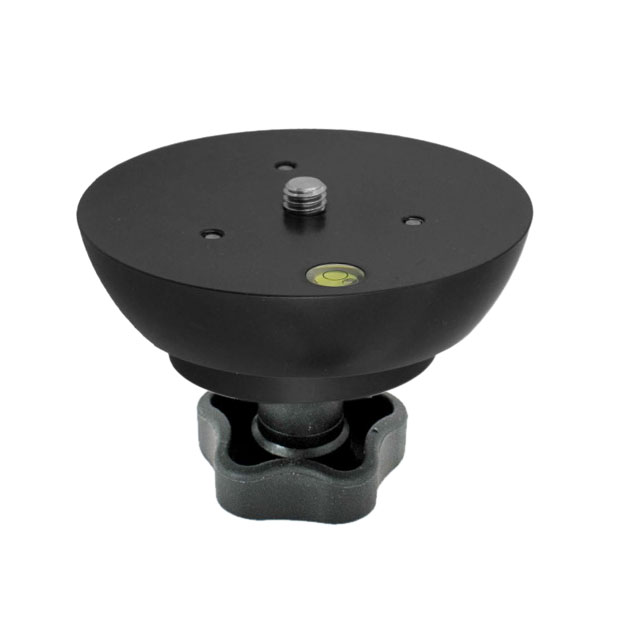 Berlebach Nivelliereinheit mit Blockierschrauben (Durchmesser 100 mm) 3/8" UNC mit Sterngriff - Berlebach Gewindegröße & Griffauswahl: 3/8" UNC mit Sterngriff