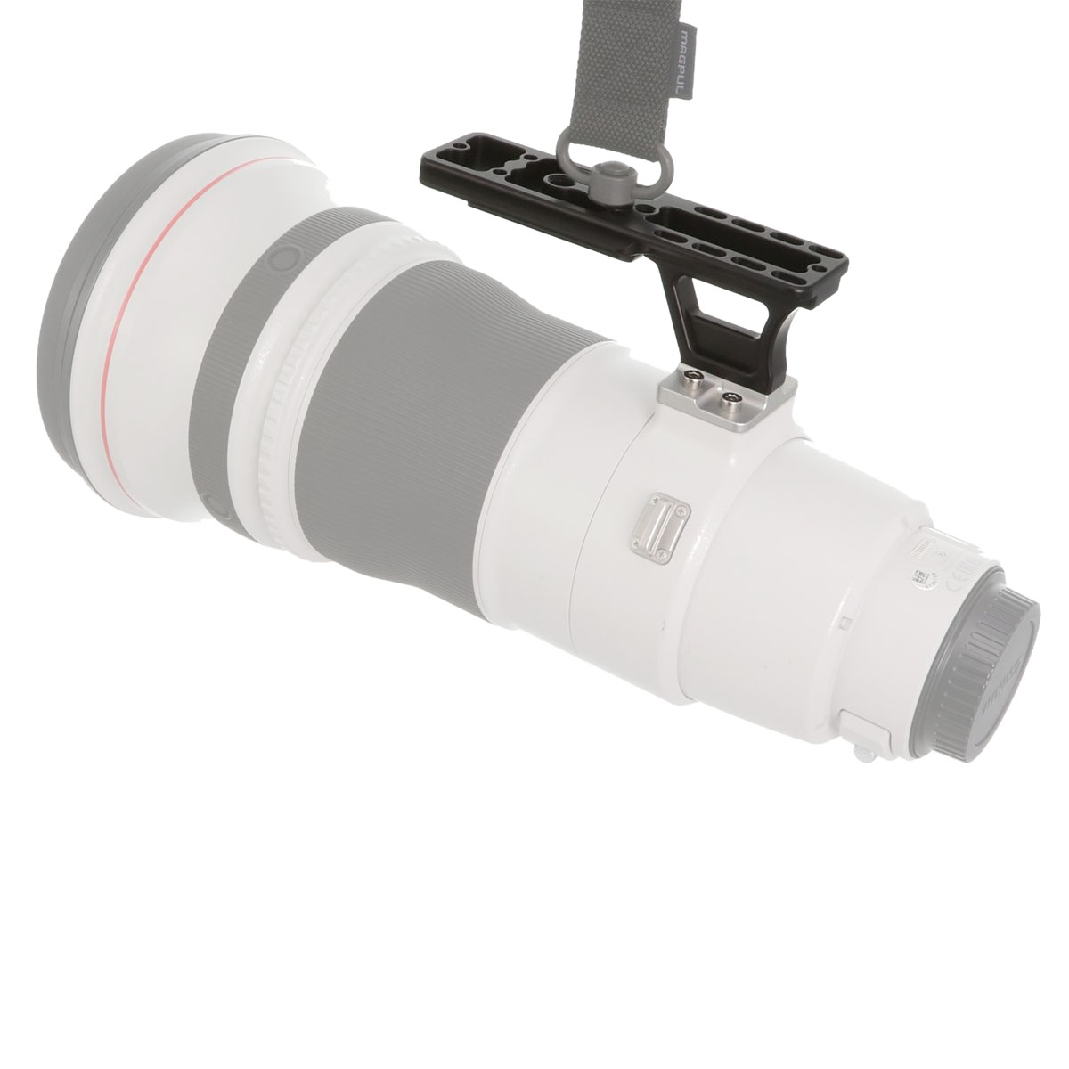 Reemplazo de pie de lente Kirk LP-55NSG con Sure Grip para objetivos Canon Tele L IS & L IS II