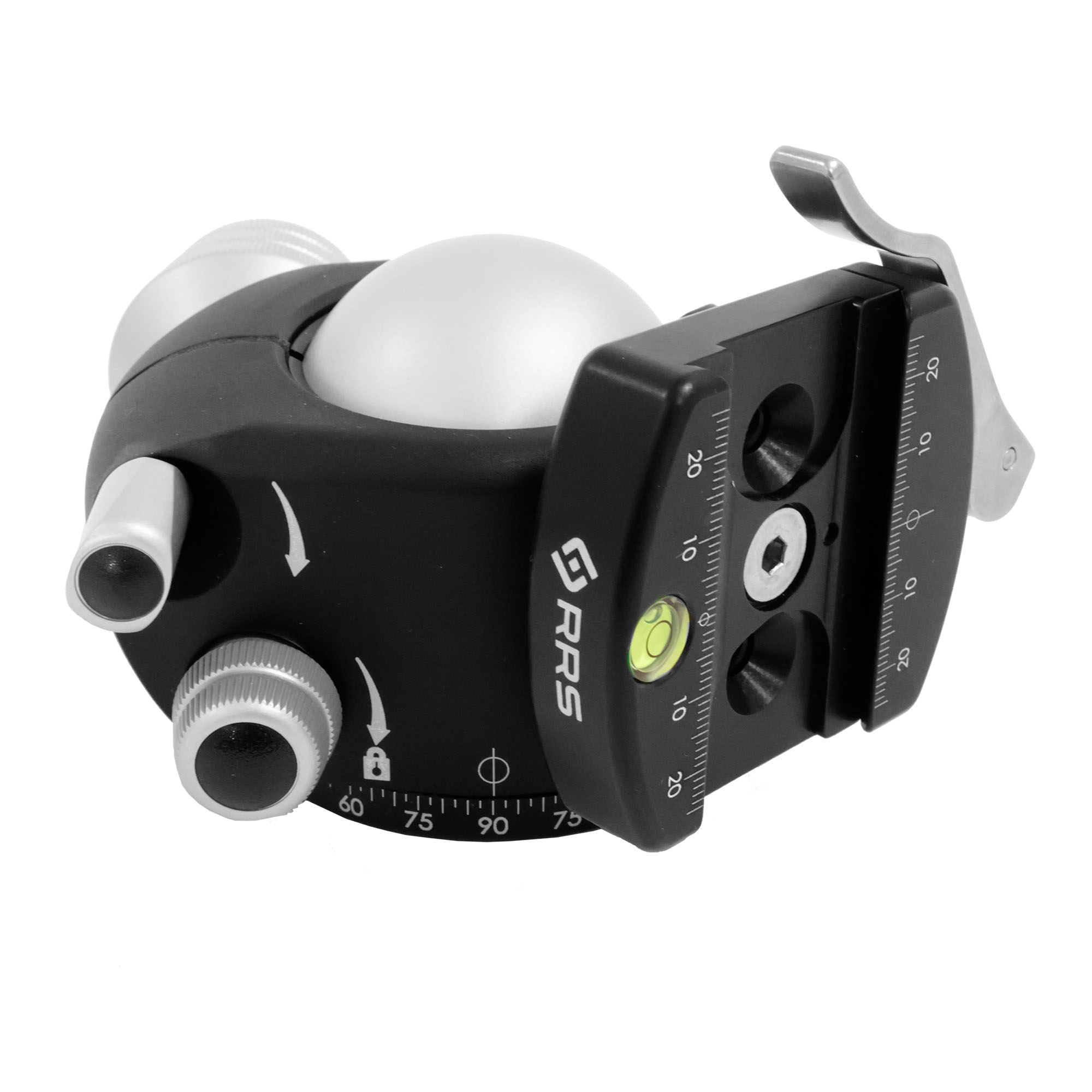 Really Right Stuff BH-55-LR - Kugelkopf mit B2 LR II Schnellwechselklemme mit Klemmhebel mit B2-LR II Hebelklemme - RRS Klemmung/Teller: mit B2-LR II Hebelklemme