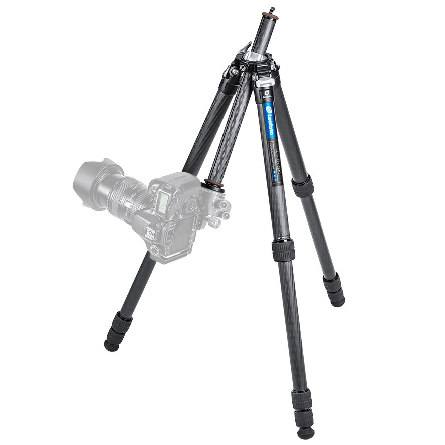 Trípode de carbono Leofoto LO-284C con columna central nivelable