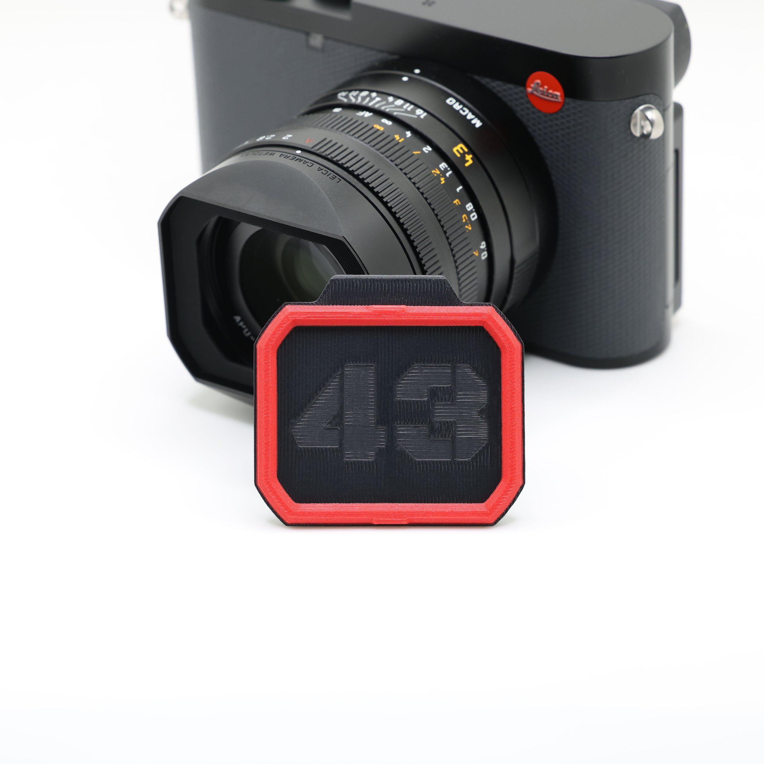 BigLensCaps tapa de objetivo para Leica Q3 43 OEM Square Hood  - BigLensCap Leica Cap: Leica Q3 43