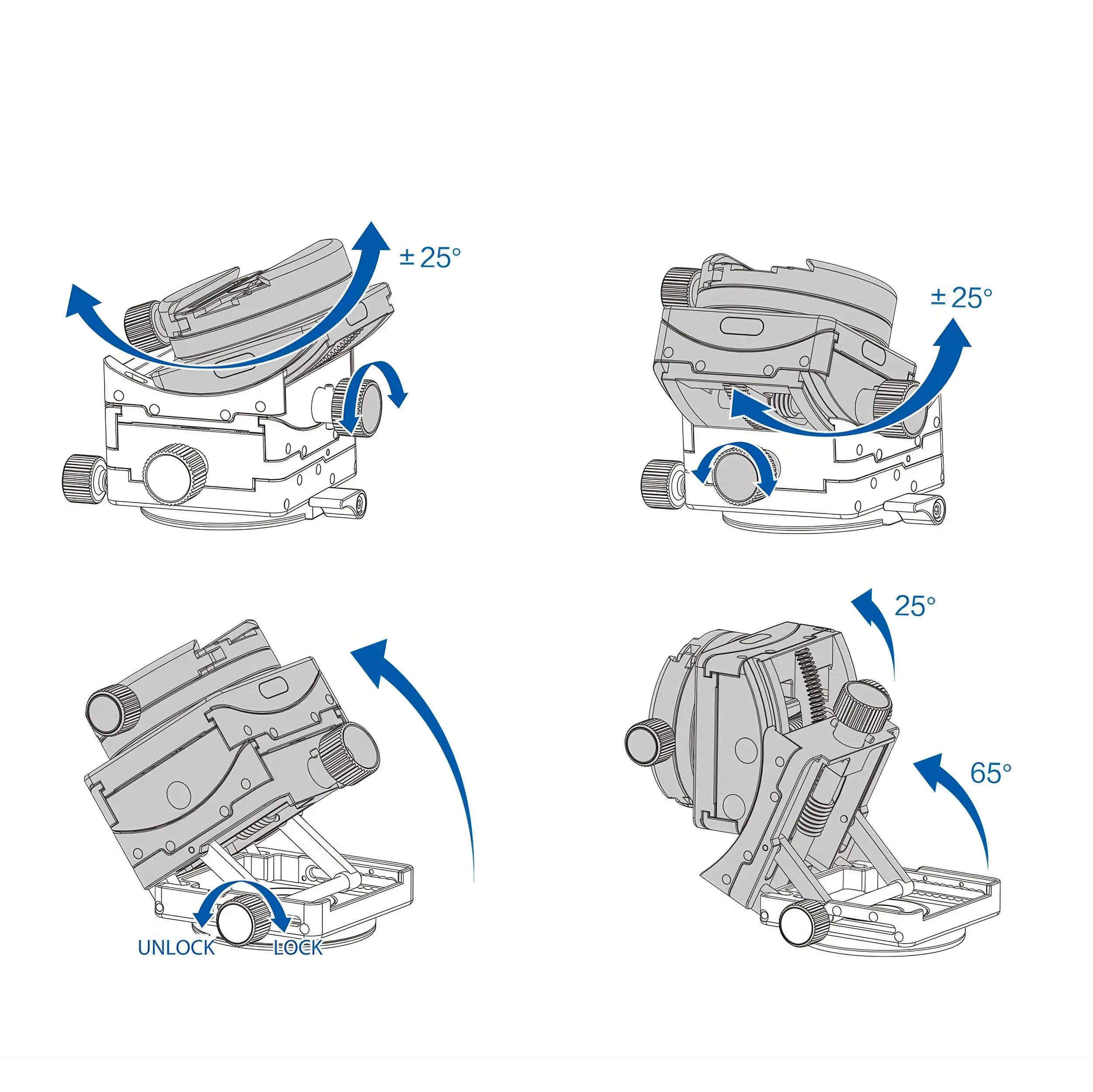 Leofoto G6 Getriebeneiger
