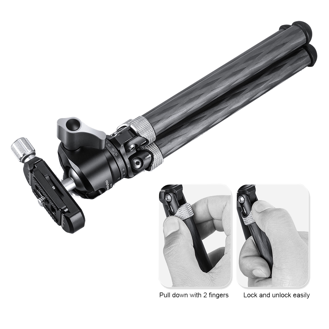 Leofoto MT-02C+LH-22 mini tripod with LH-22 ball head