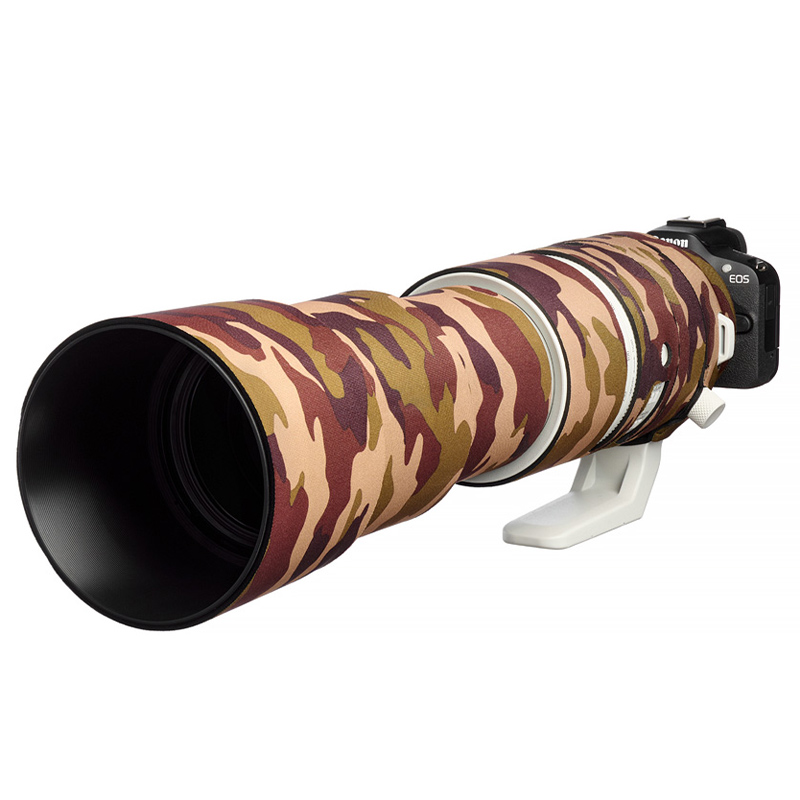 Easycover Objektivschutz Lens Oak für Canon RF 200-800mm  f/6.3-9 IS USM Braun Camouflage - Farbe: Braun Camouflage