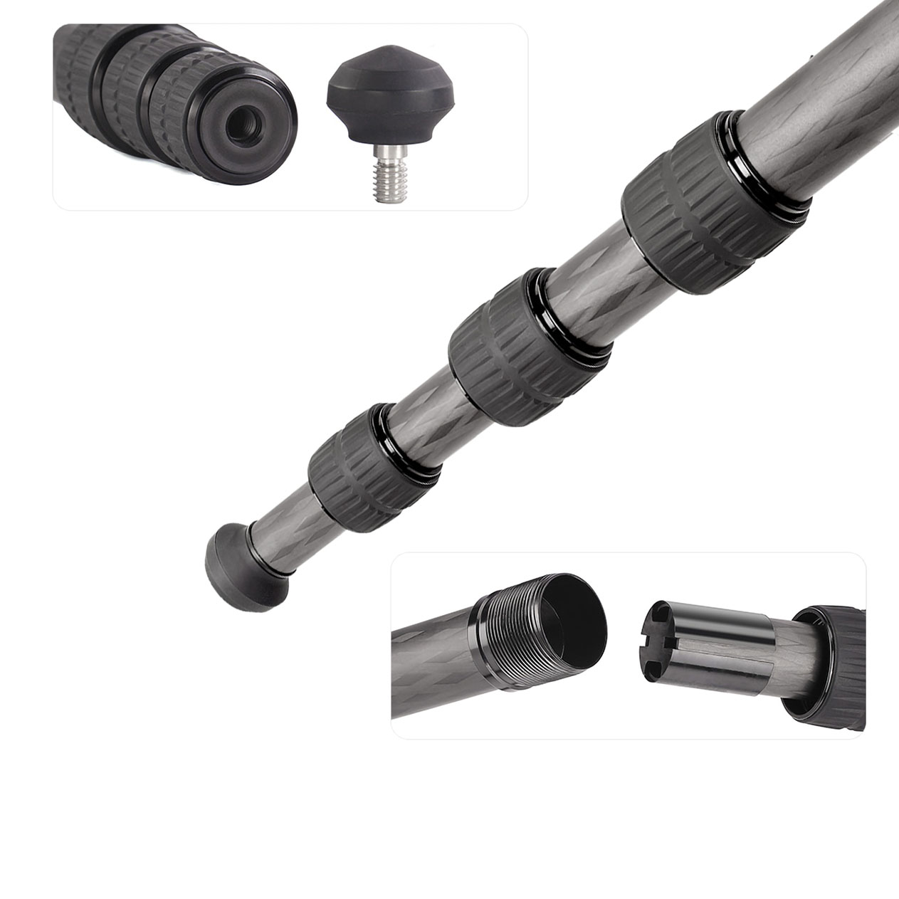 Leofoto MP-364C monopié de carbono