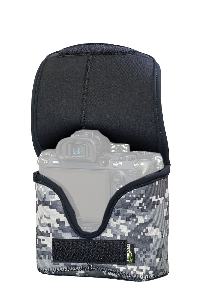 LensCoat Kameratasche BodyBag M (mit Batteriegriff) - Farbe:  Digital Camo LensCoat