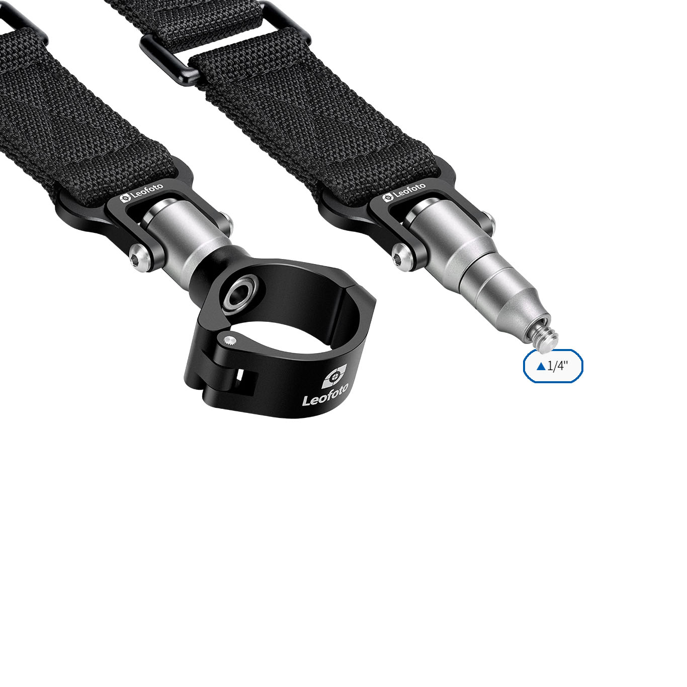Leofoto Stativtragegurt LS für 1/4" UNC-Gewinde und Stativschelle 32 mm - Stativbeindurchmesser: 32 mm