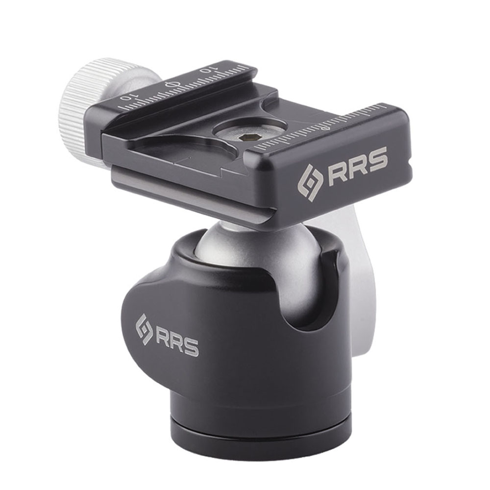 Really Right Stuff BH-25 Pro- Ultraleichter Kugelkopf mit kompakter B2-mAS Schraubklemme - RRS Klemmung/Teller: mit B2-mAS Schraubklemme