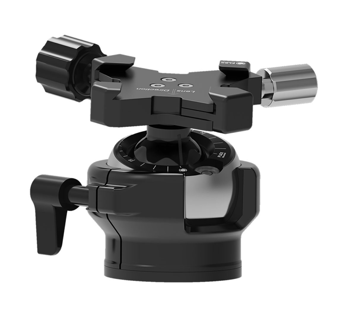 FLEXSHOOTER Mini (Silver Edition) mit Schraubklemme silber eloxiert - Klemmtyp: Schraubklemme | Kugelfarbe: silber eloxiert