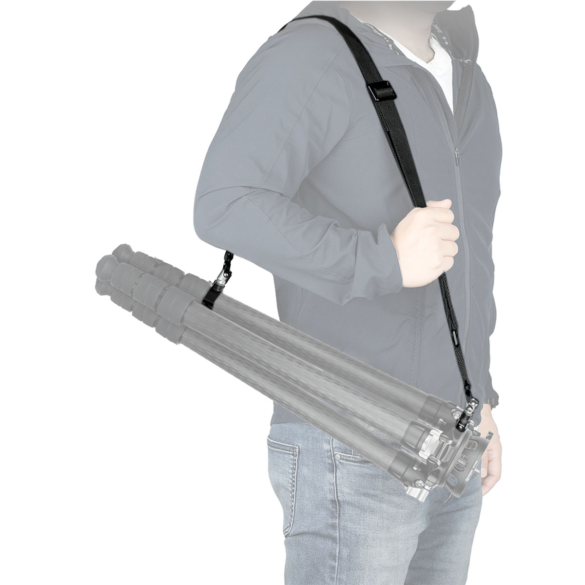 Leofoto Stativtragegurt LM für 3/8" UNC-Gewinde und Stativschelle 40 mm - Stativbeindurchmesser: 40 mm