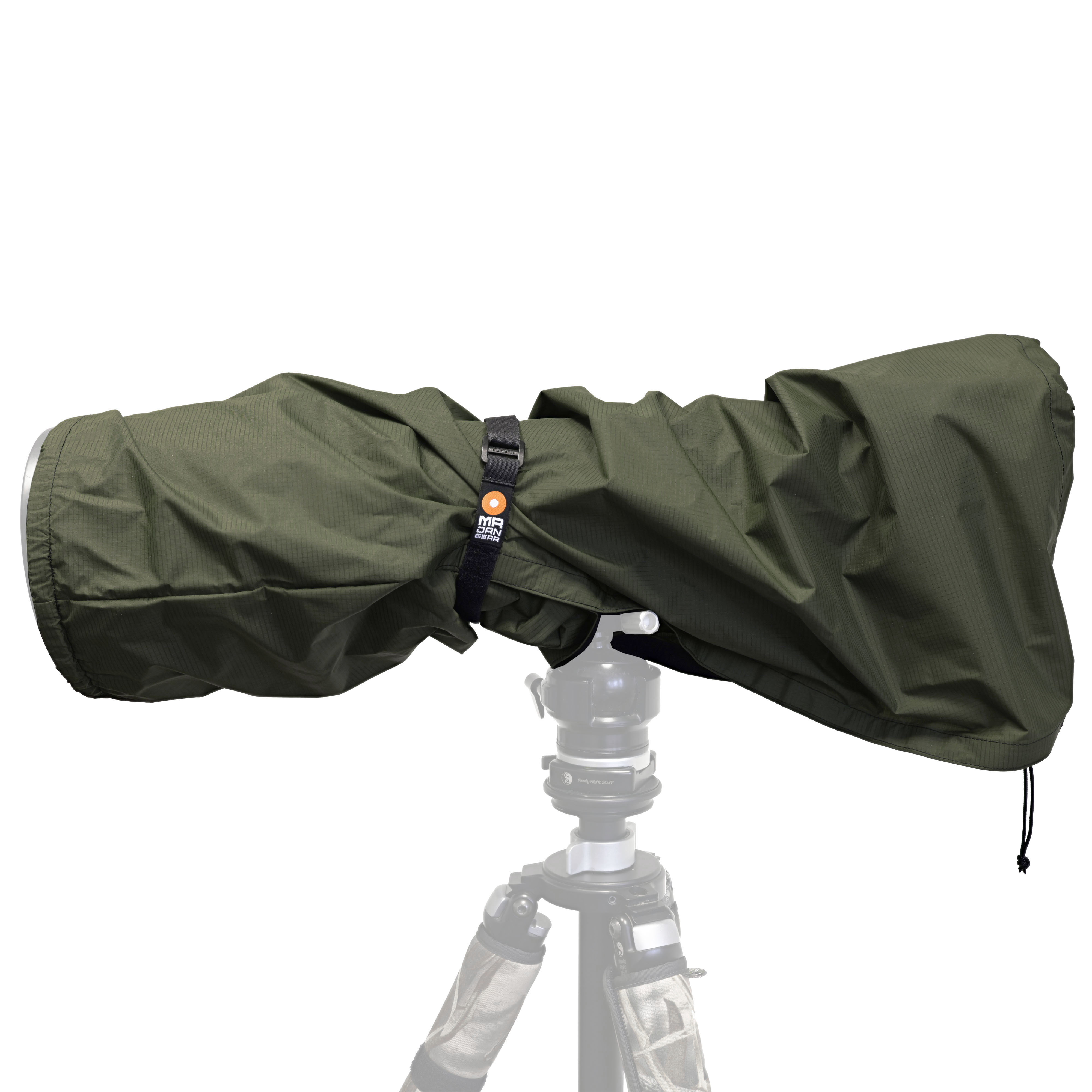 MR JAN GEAR Showercap Regenschutz für Kamera & Objektiv Khaki - ⌀ 18 cm,  Länge 80 cm - Farbe: Khaki | Regenschutz Größe: XL ⌀ 18 cm,  Länge 80 cm