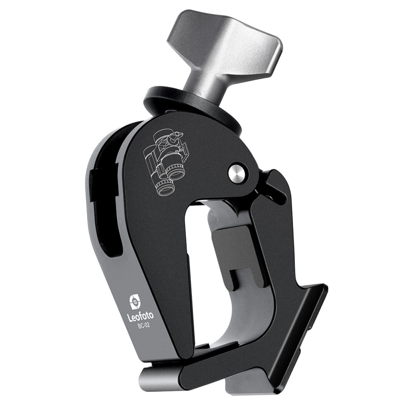 Leofoto BC-02 Fernglashalterung mit Schnellwechselprofil