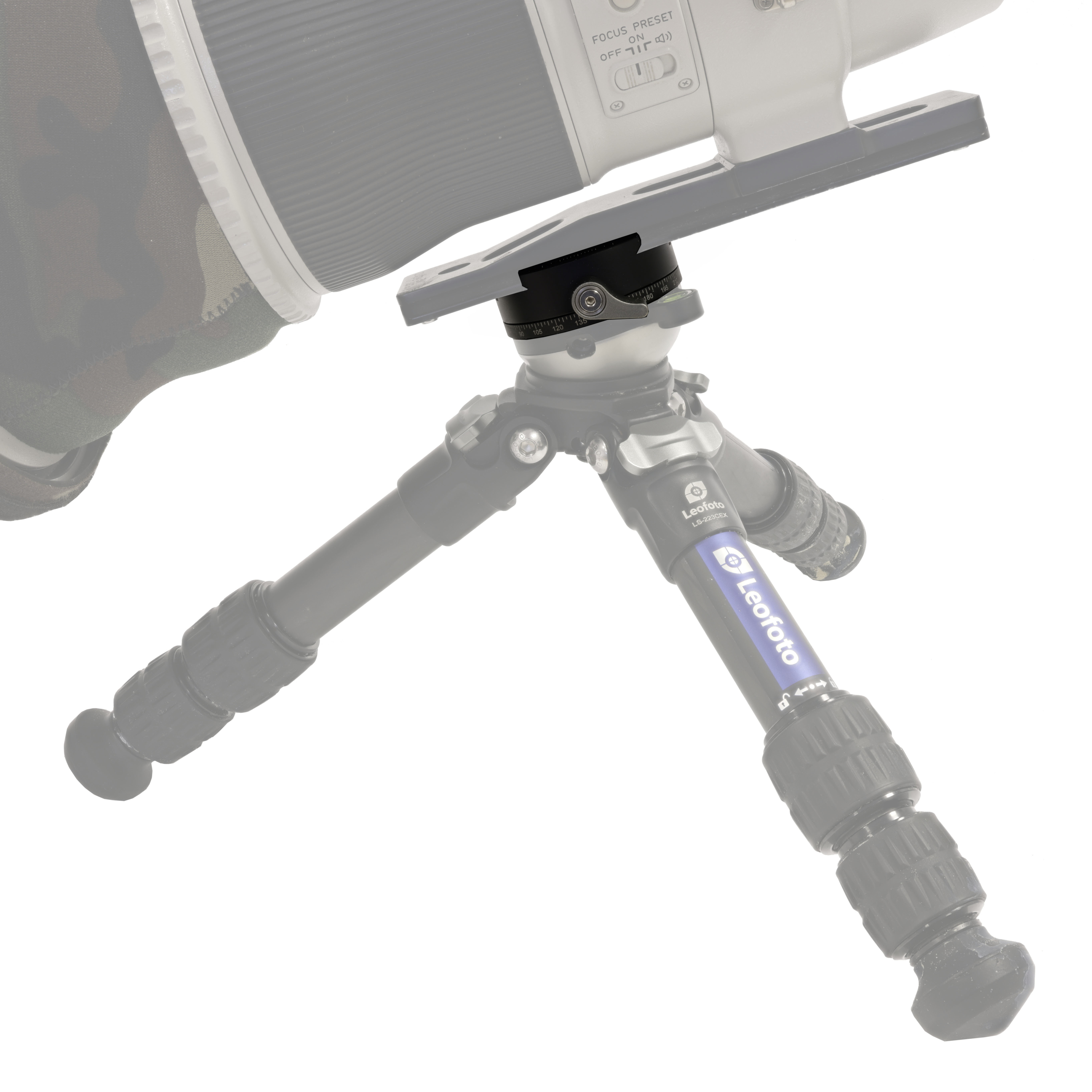 Leofoto RH-1L panoramic quick-release clamp with quick-release plate
