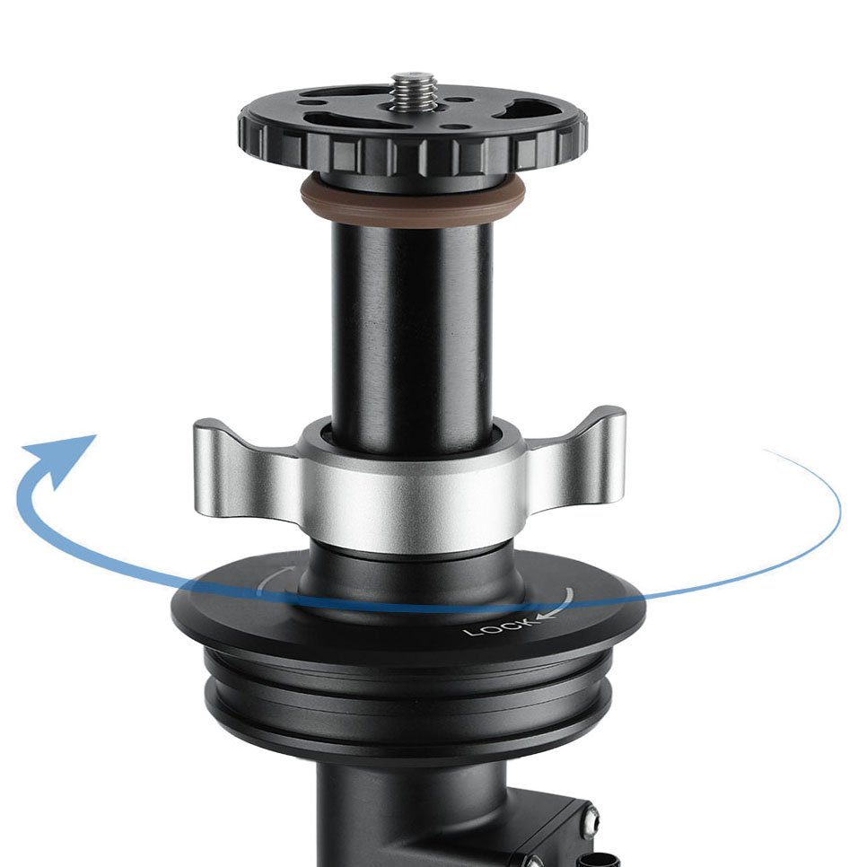 Leofoto GC-404C Kurbel -Mittelsäule (auswechselbar mit 100 mm Stativplattform)