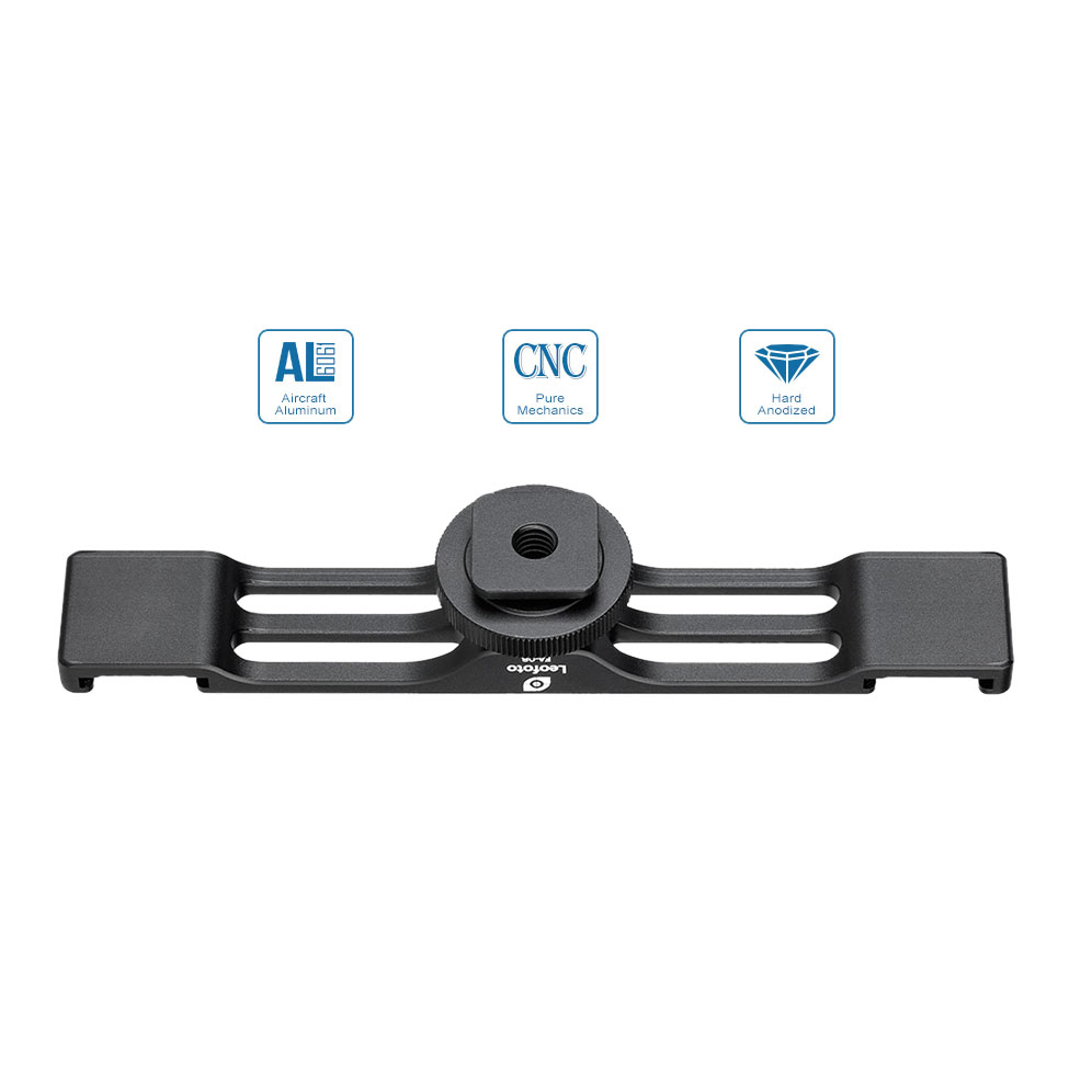 Adaptador de zapata fría Leofoto FA-08 2 en 1