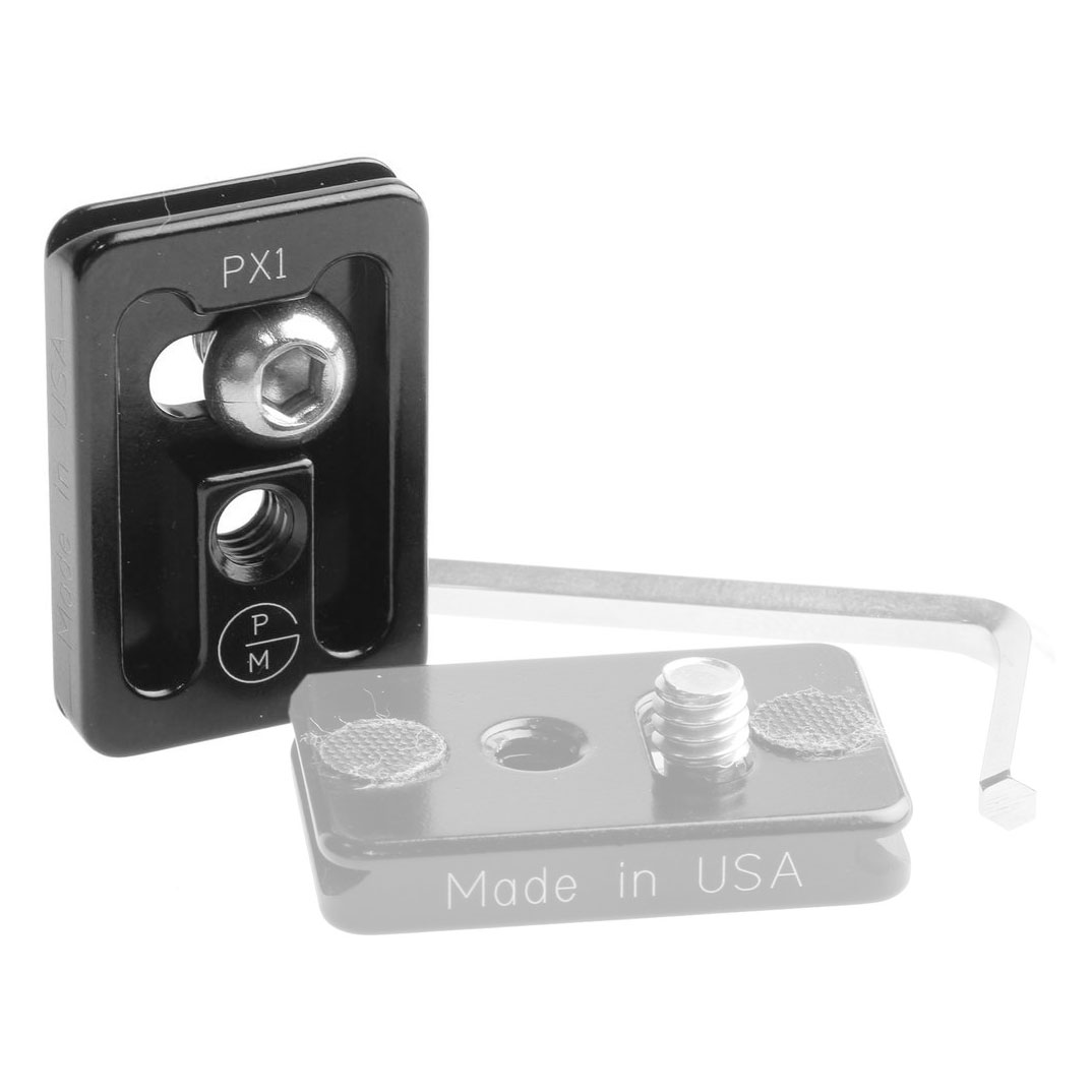 ProMediaGear PX1 Universal-Schnellwechselplatte 25.4 mm ohne Verdrehschutzanschlag