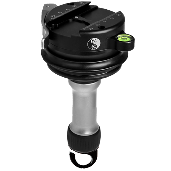 Really Right Stuff TA-3-LC-HK Nivelliereinsatz für RRS Versa 3 Stativserie mit Klemme und Haken