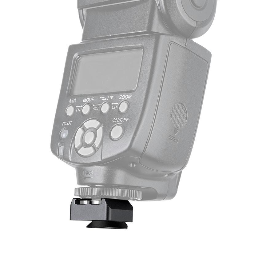 Leofoto FA-10 V quick release plate with cold shoe mount