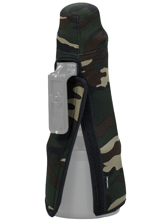 LensCoat TravelCoat für Nikon 200-400mm f/4 VR / VR II mit Sonnenblende - Farbe:  Forest Green Camo LensCoat