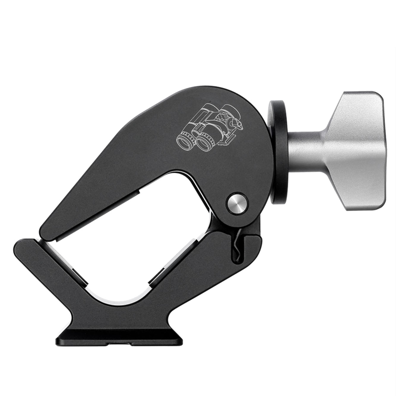 Leofoto BC-02 Fernglashalterung mit Schnellwechselprofil