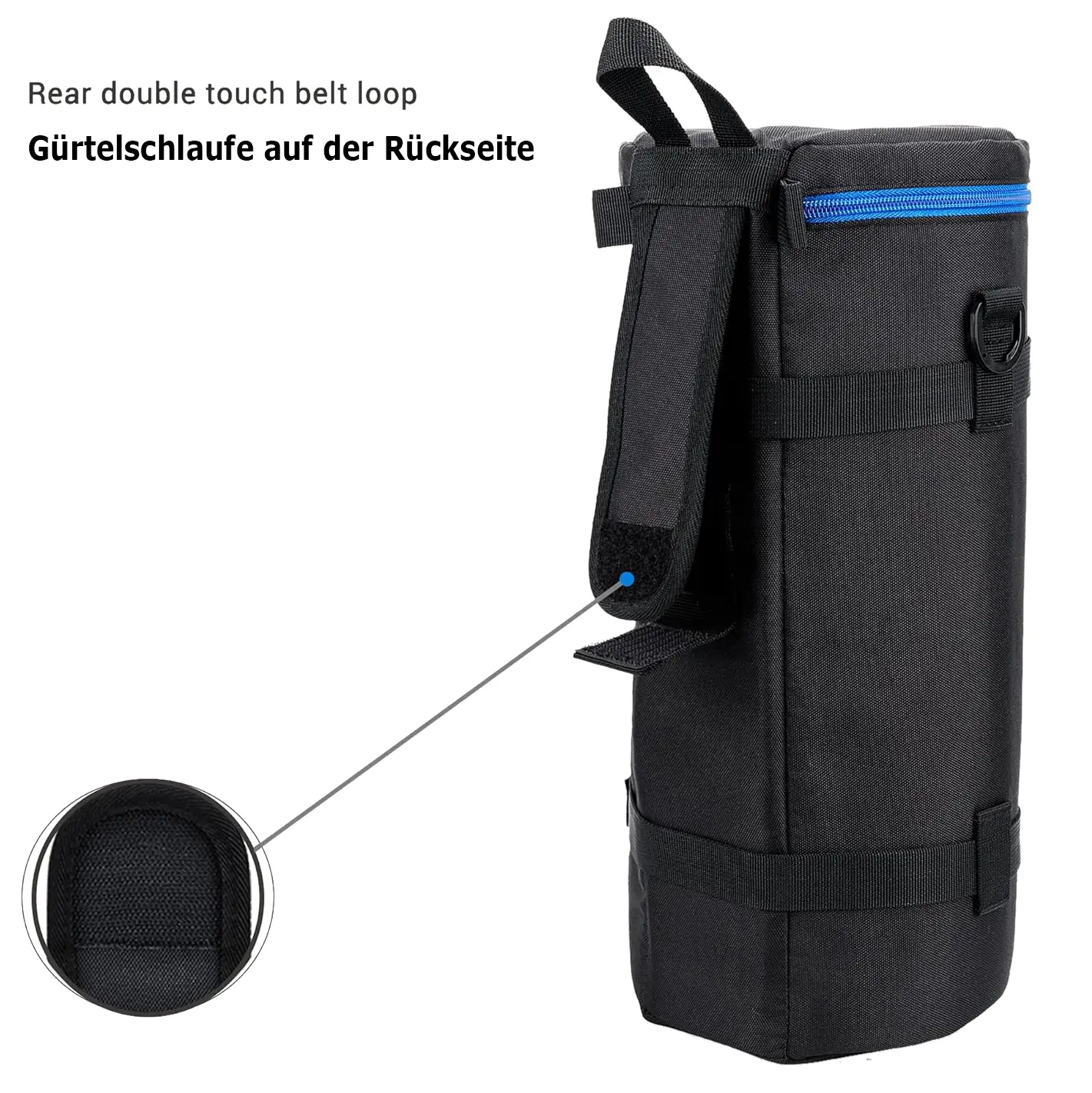 JJC DLP-8II Étui Deluxe pour objectif 140 x 370 mm