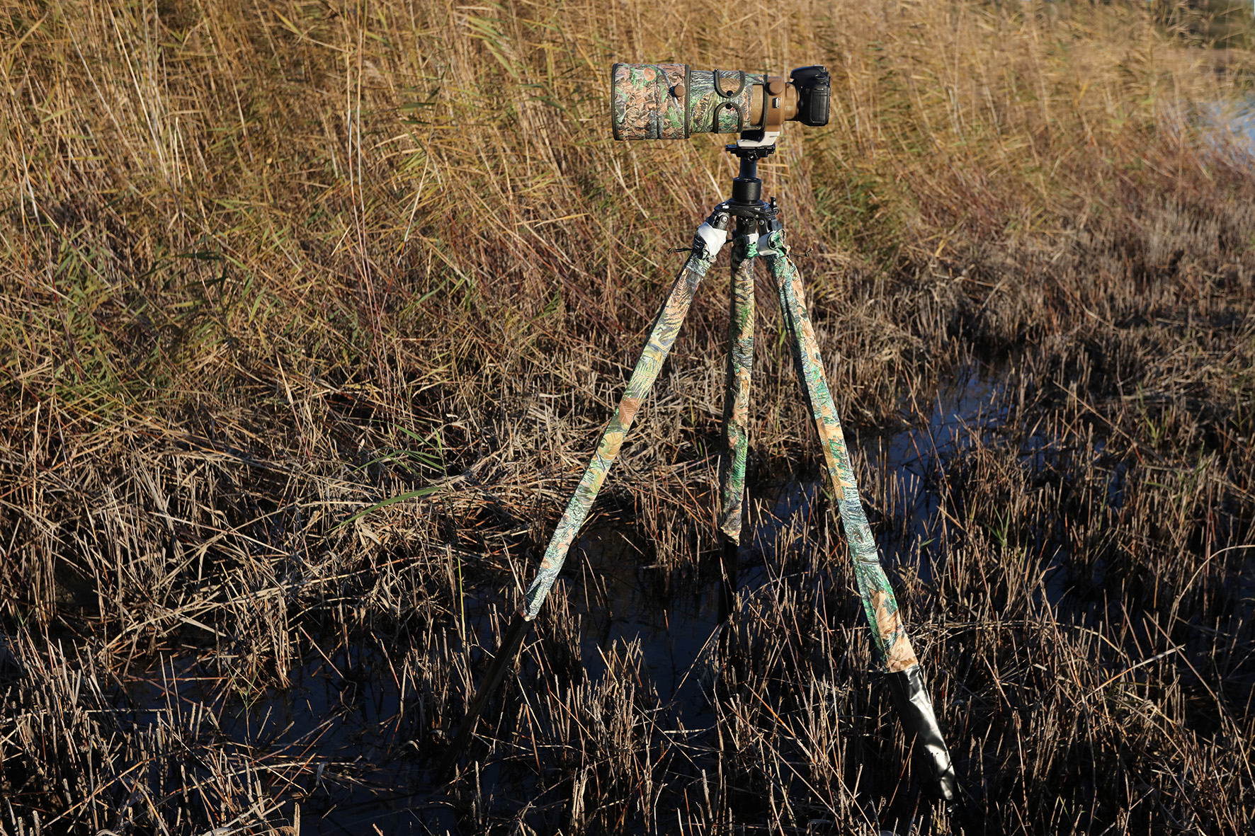 Camshield Avocet - wasserdichte Stativbeinüberzüge Autumn (All season) - Tarnmuster: Autumn (All season)