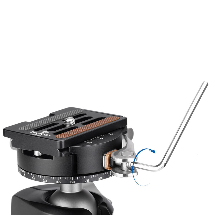 Leofoto PCL-60 attacco rapido panoramico con piastra a sgancio rapido