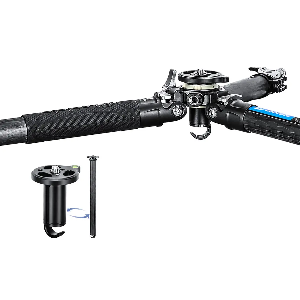 Leofoto LV-324C Manba Karbon Stativ mit integrierter nivellierbarer Mittelsäule