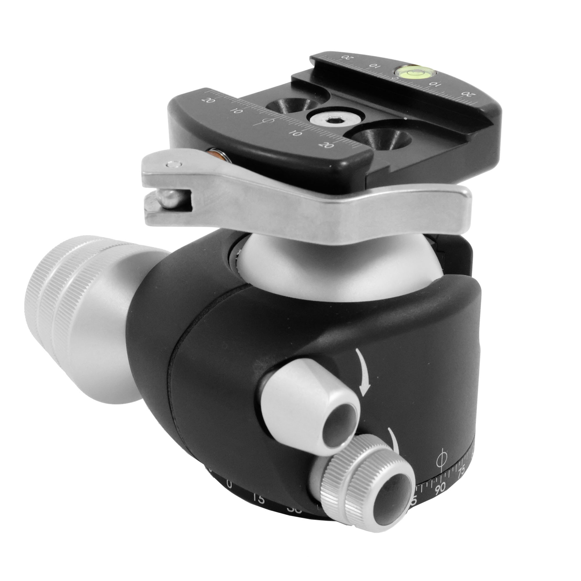 Really Right Stuff BH-55-LR - Kugelkopf mit B2 LR II Schnellwechselklemme mit Klemmhebel mit B2-LR II Hebelklemme - RRS Klemmung/Teller: mit B2-LR II Hebelklemme