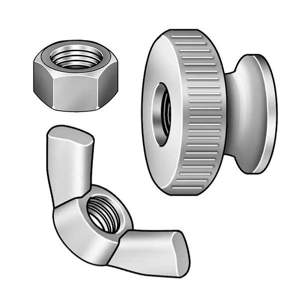 3/8" UNC Mutter 3/8" UNC Sechskant-Mutter (brüniert) - Modelltyp UNC - Mutter: 3/8" UNC Sechskant-Mutter (brüniert)