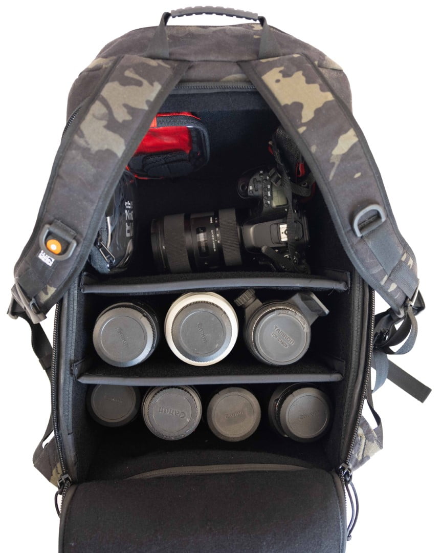 MR JAN GEAR Fotorucksack RISE XL – Multicam with Molle system