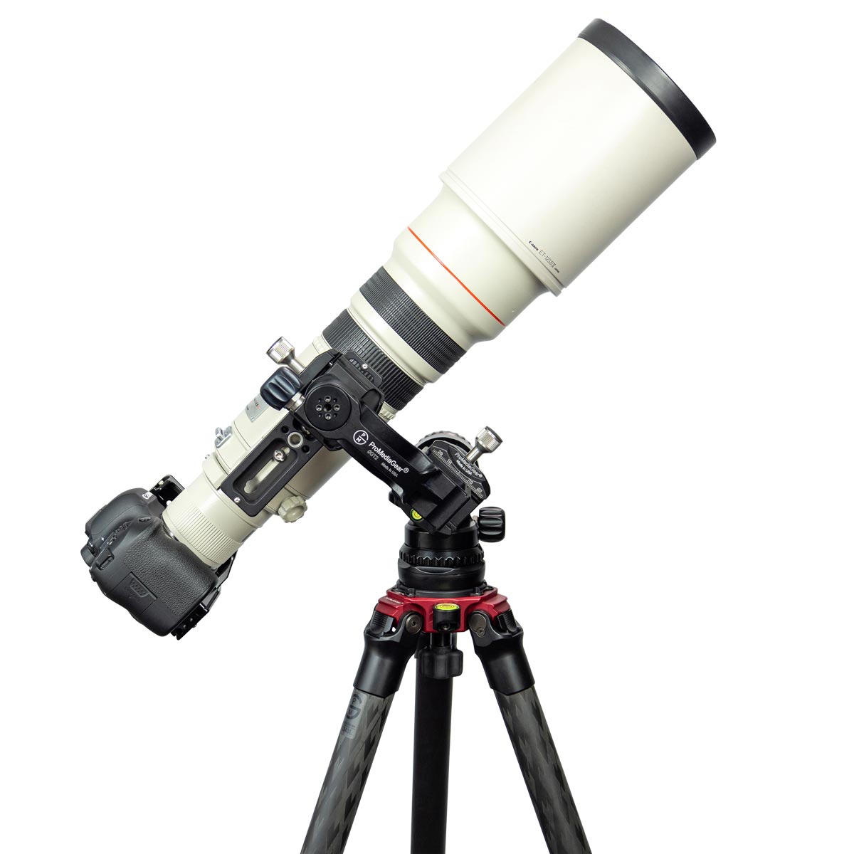 ProMediaGear GT2 Tomahawk - telephoto gimbal extension for ball head & monopod