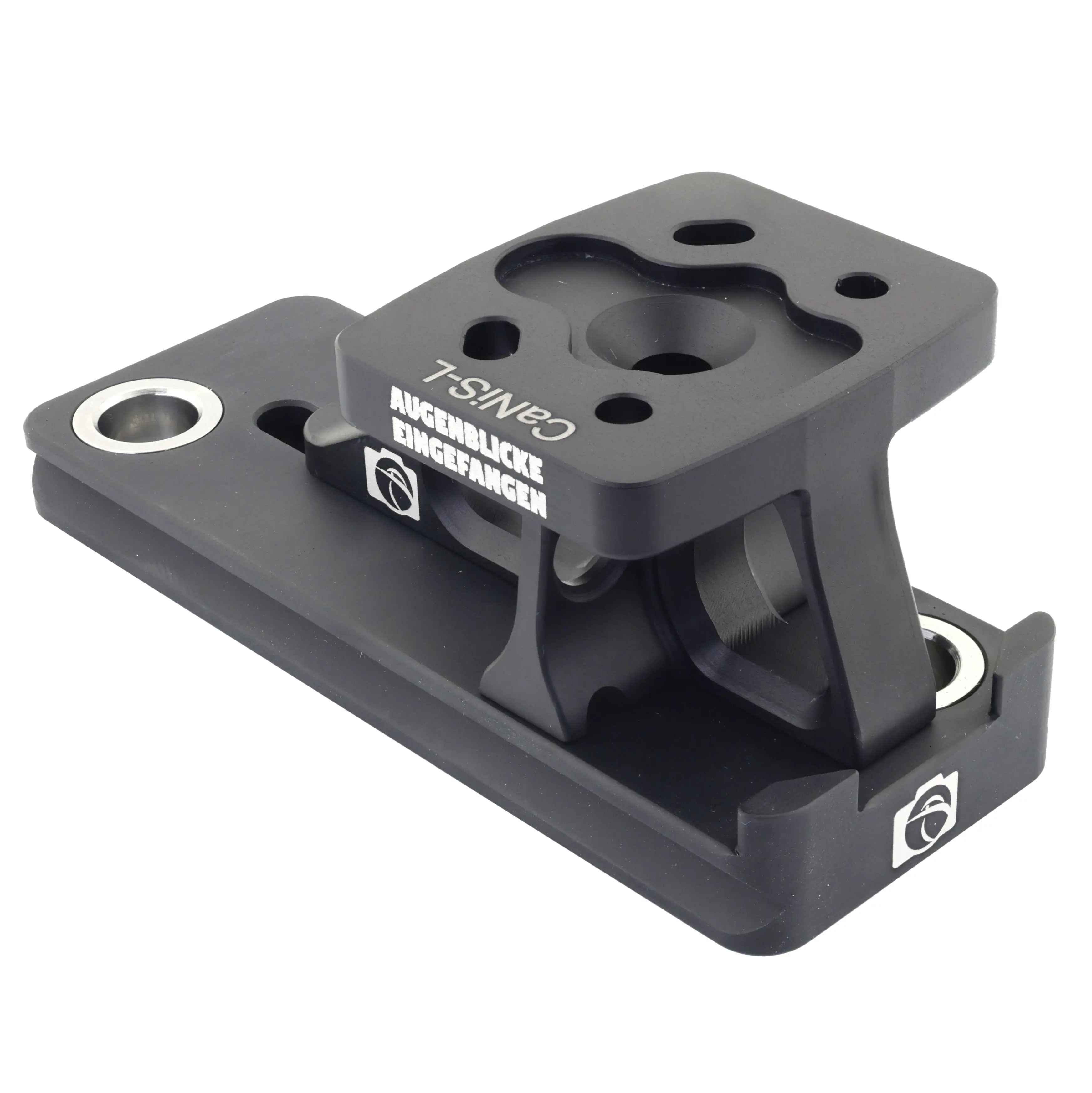 Piede di ricambio modulare per obiettivi CaNiS-L 100 per teleobiettivi di Nikon-Canon-Sony-Sigma OP-100 (100 mm) 2 x QD - CaNiS-L (alto) - Lens base: Canon / Nikon / Sony / Sigma (alto) | Lens plate: OP-100 (100 mm) 2 x QD