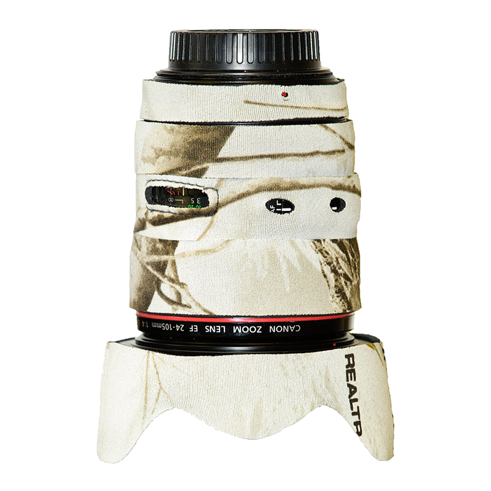 LensCoat Objektivschutz für Canon EF 24-105mm f/4 IS - Farbe:  Realtree AP Snow LensCoat