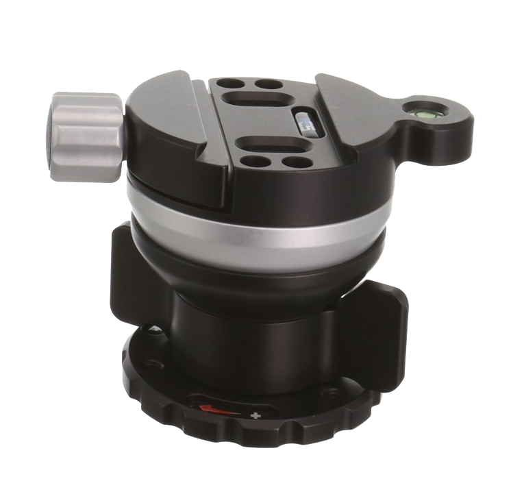 Unidad de nivelación Kirk TLB-1 QRS con abrazadera de liberación rápida y placa de liberación rápida (pequeña)