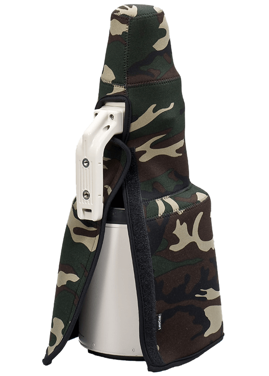 LensCoat TravelCoat für Canon EF 600mm f/4 IS mit Sonnenblende - Farbe:  Forest Green Camo LensCoat