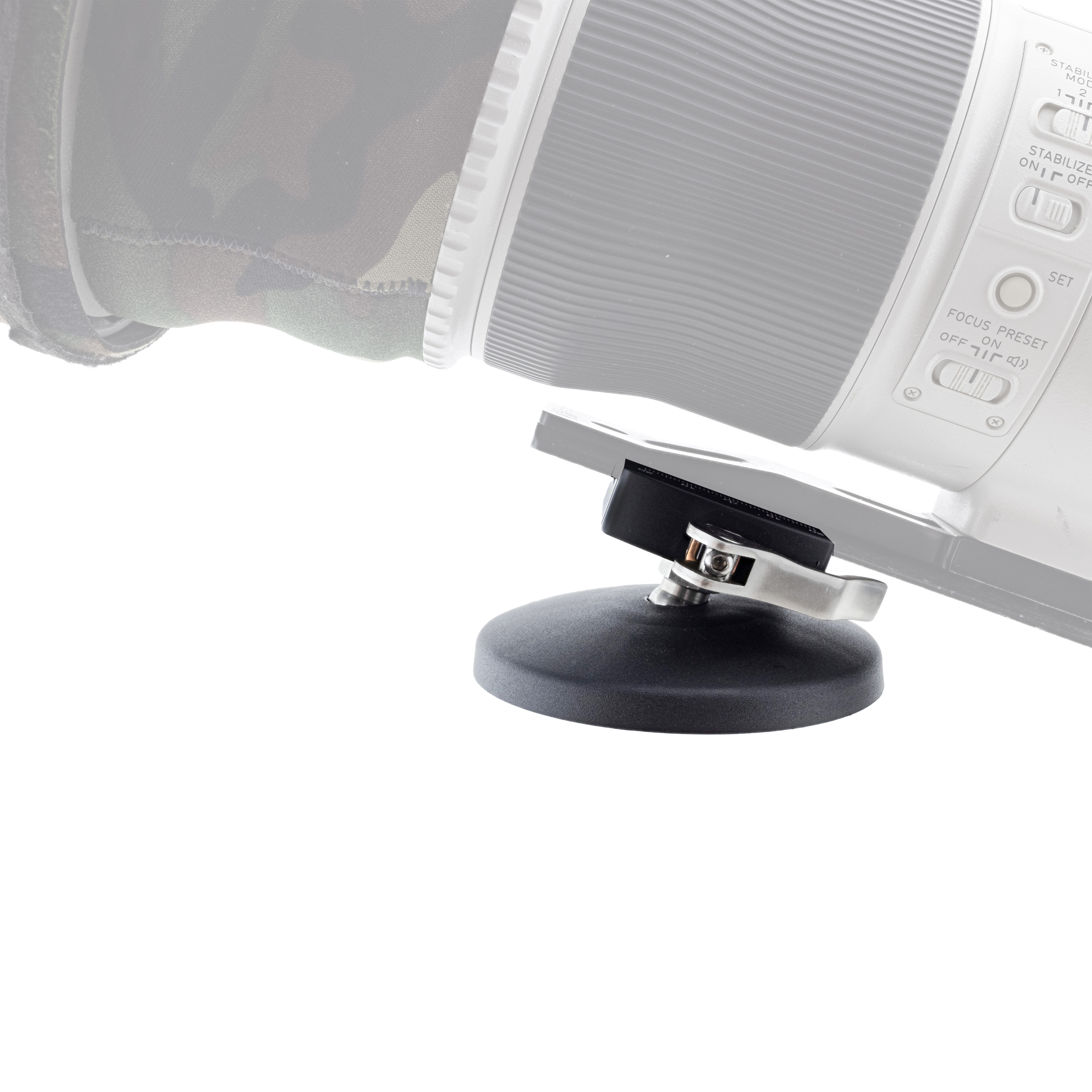 Mini trépied de sol Groundpod 100 Lever - raccord à levier et pied à plateau de 100 mm