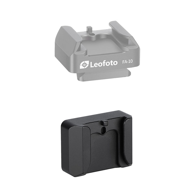 Leofoto FA-10 V quick release plate with cold shoe mount
