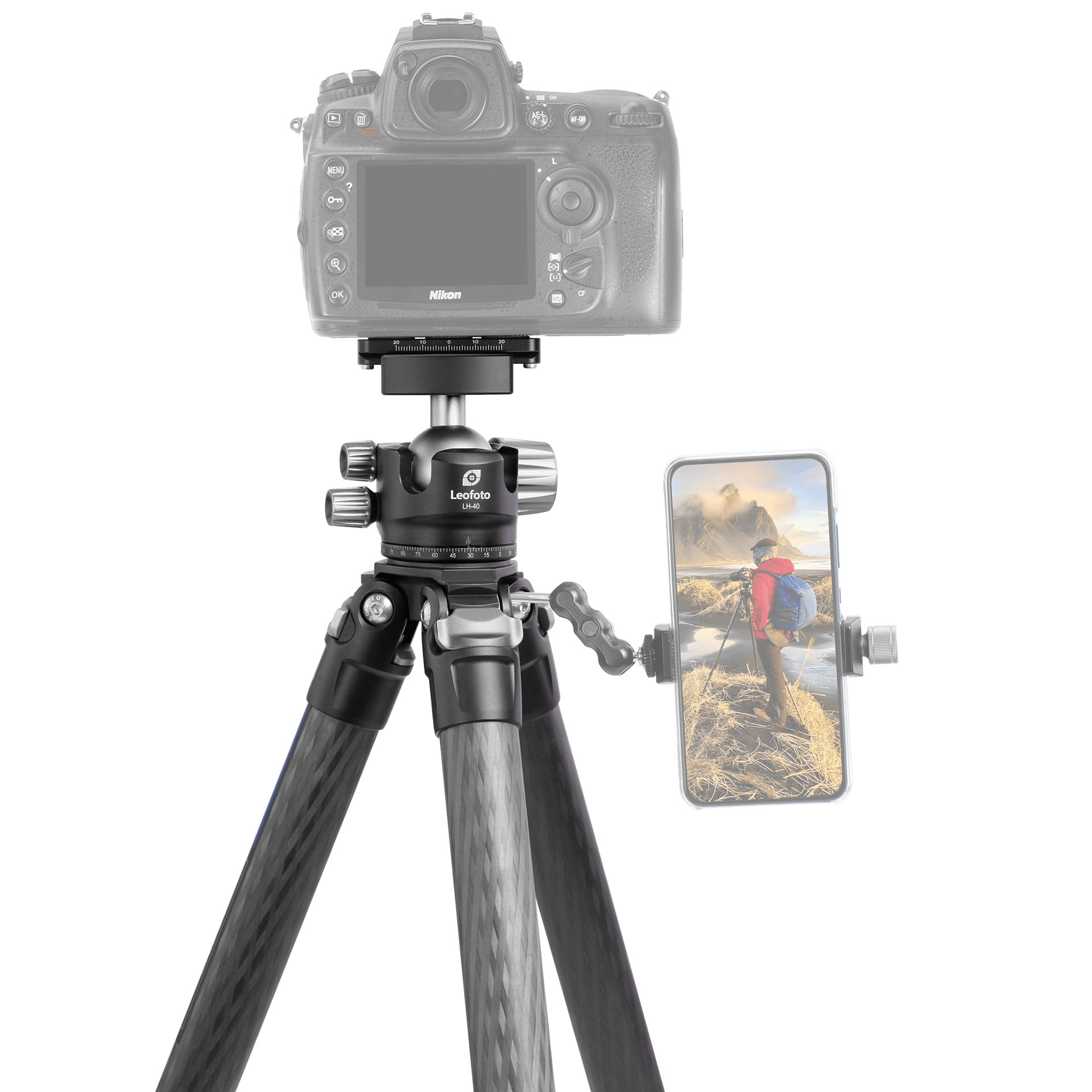 Leofoto Ranger LS-324C Carbon-Stativ mit Kugelkopf LH-40