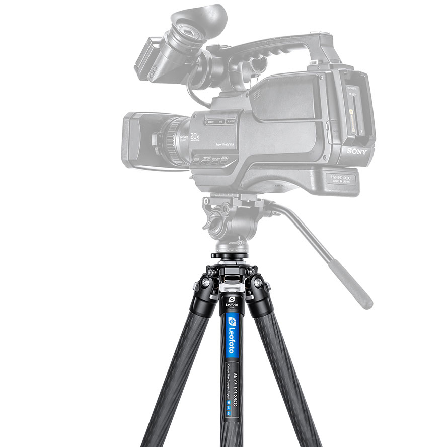 Trípode de carbono Leofoto LO-284C con columna central nivelable