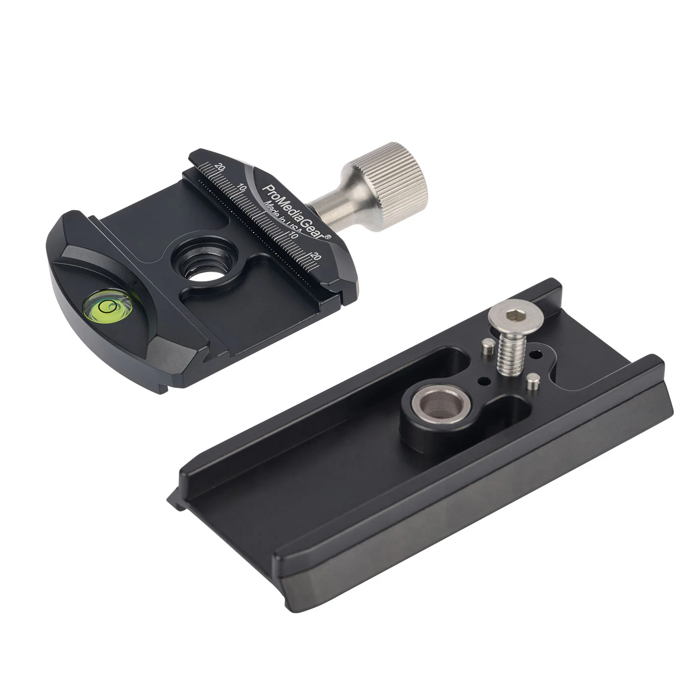 Adaptador ProMediaGear PM501C60 de Manfrotto a estilo Arca con abrazadera de liberación rápida C60