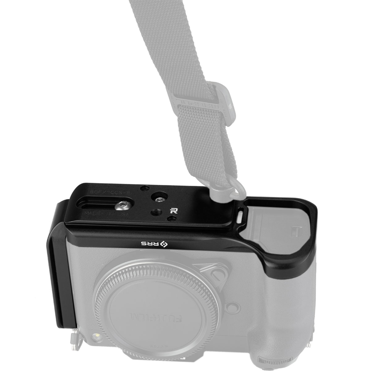 Really Right Stuff BGFX100S-LS: staffa a L per FUJIFILM GFX 100S e GFX 50S II