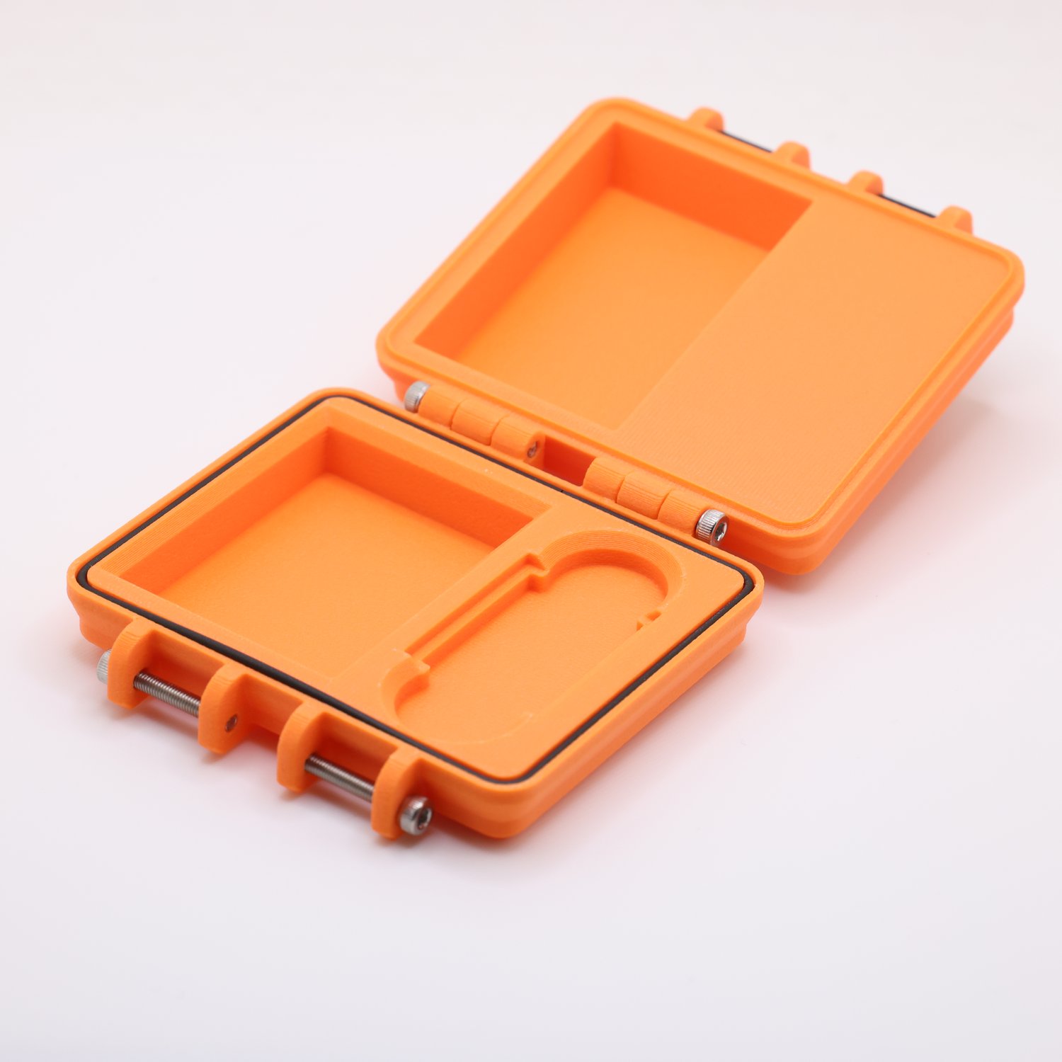 Akku-und Speicherkartenbox für Sony Single Einzelakku-/Kartenbox (orange) Sony Single Box - BigLensCap: Sony Single Box