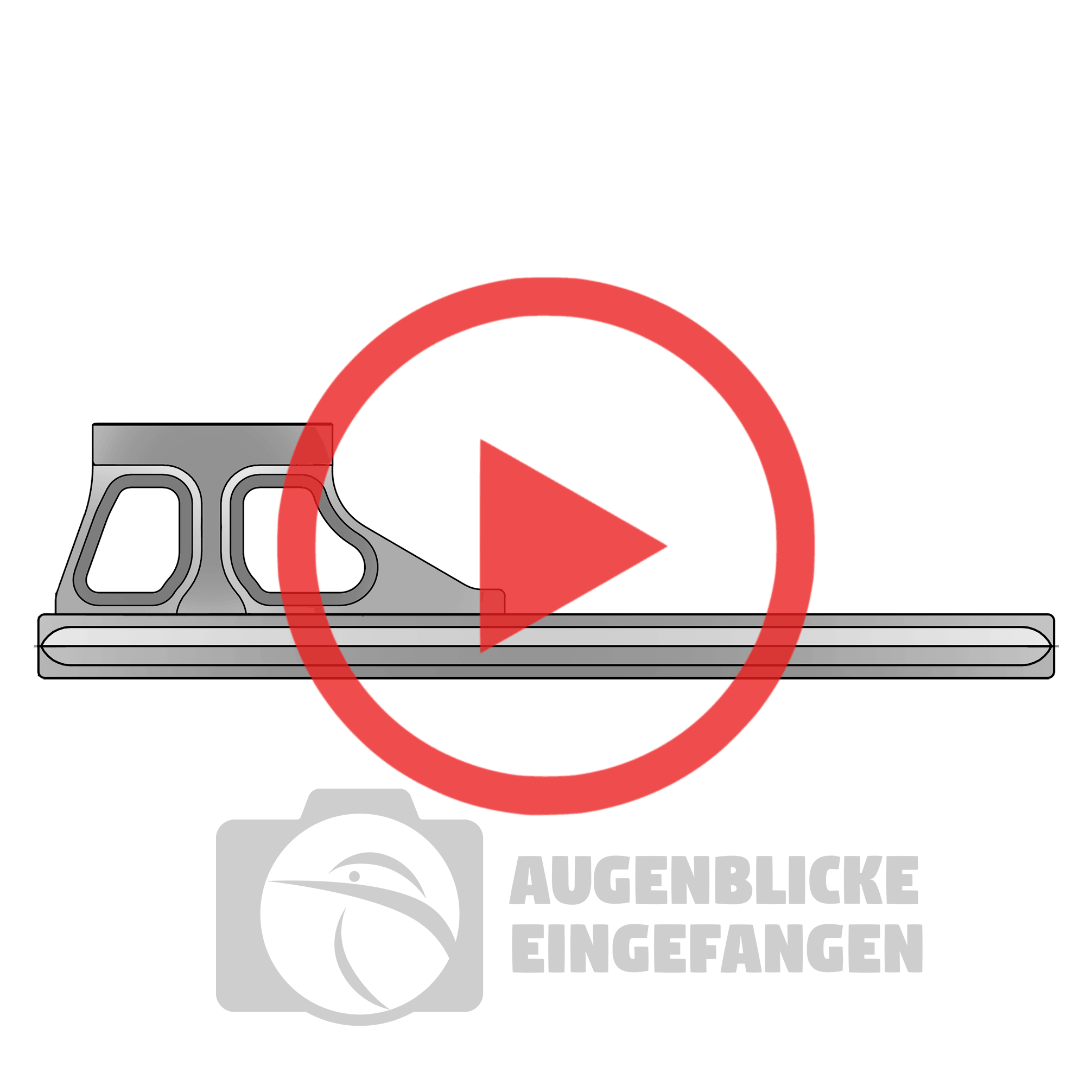 Pata de repuesto modular para objetivos CaNiS-L 160 para teleobjetivos de Nikon-Canon-Sony-Sigma - Lens base: Canon / Nikon / Sony / Sigma (alto) | Lens plate: OP-160 (160 mm) 2 x QD