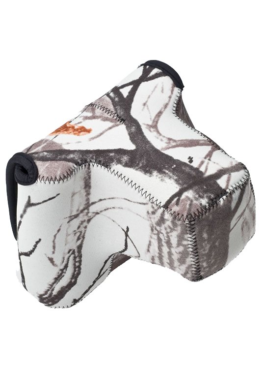 LensCoat Kameratasche BodyBag Pro mit Objektiv - Farbe:  Realtree AP Snow LensCoat