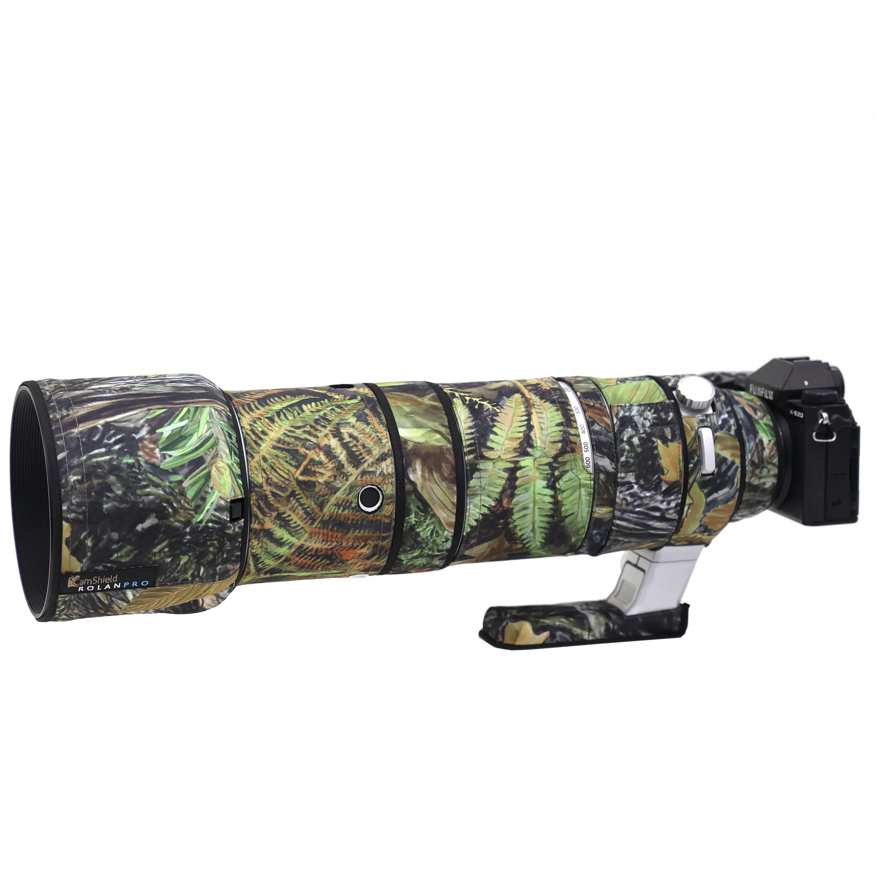 ROLANPRO Protección de lente para Fuji XF 150-600mm f/5.6-8 R LM OIS WR Camuflaje & Waterproof