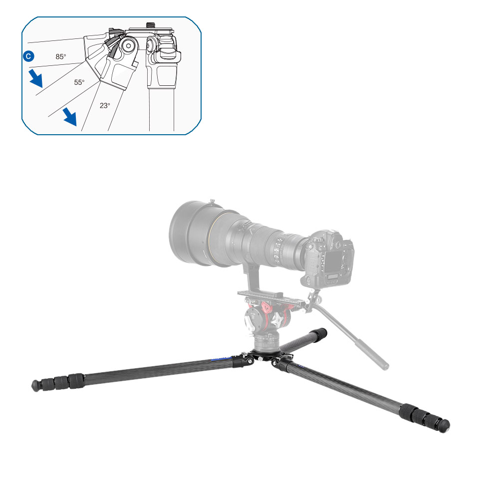 Leofoto LM-364CL Summit Karbon-Stativ