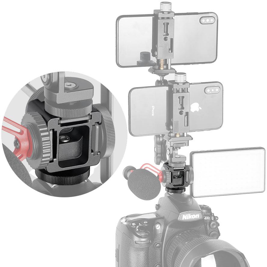 Leofoto FA-07 Cold Shoe Adapter 4 in 1